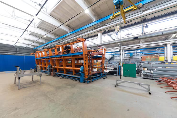 Une ligne d'assemblage industrielle